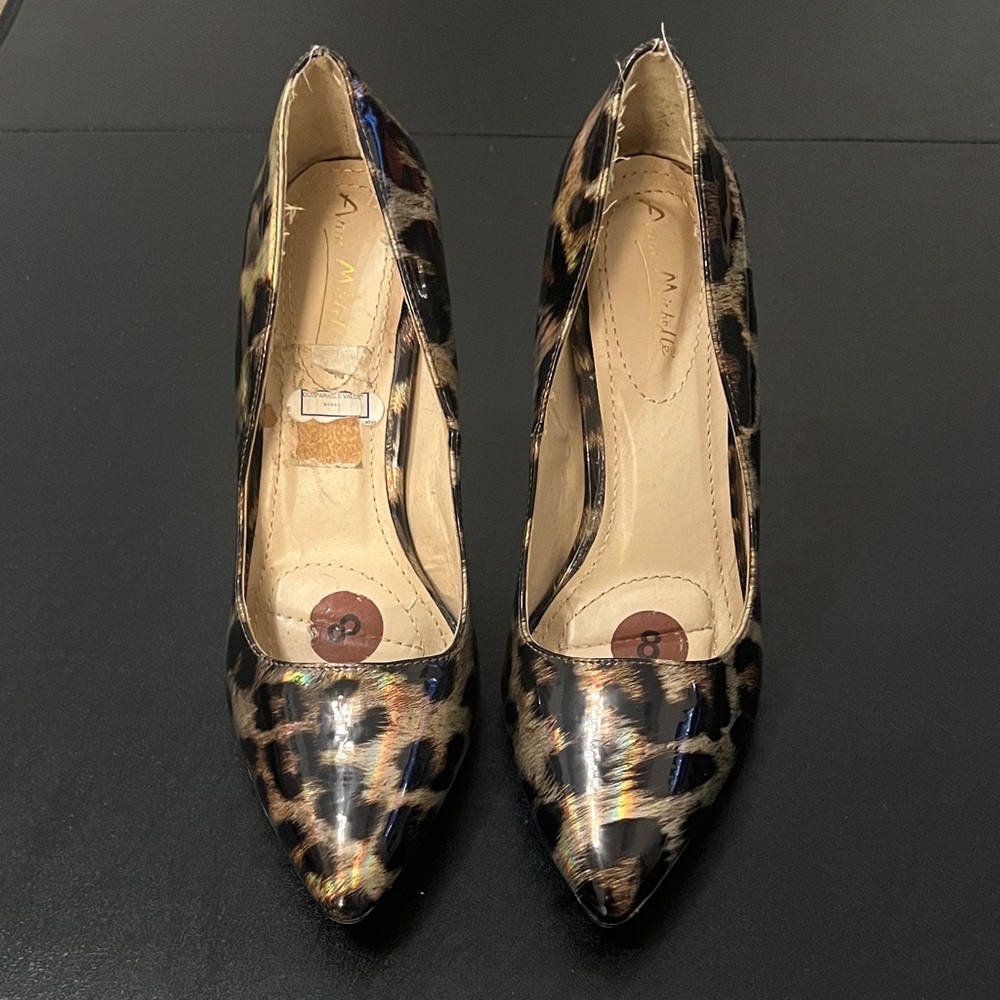 Anne Michelle Leopard Print Heels